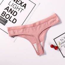 Load image into Gallery viewer, Sexy Lingerie Women's Cotton G-String Thong Panties String Underwear Women Briefs Pants Intimate Ladies Low-Rise 1 piece