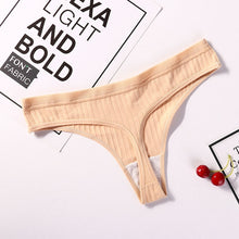 Load image into Gallery viewer, Sexy Lingerie Women's Cotton G-String Thong Panties String Underwear Women Briefs Pants Intimate Ladies Low-Rise 1 piece
