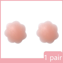 Load image into Gallery viewer, Reusable Women Breast Petals Lift Nipple Cover Invisible Adhesive Silicone Push Up Sexy Backless Strapless Breast Cover Pasties