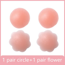 Load image into Gallery viewer, Reusable Women Breast Petals Lift Nipple Cover Invisible Adhesive Silicone Push Up Sexy Backless Strapless Breast Cover Pasties