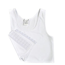 Load image into Gallery viewer, Wrapped chest lining is comfortable and soft Body shaping Breathable Buckle Short Chest Breast Binder Trans Casual Vest Tops
