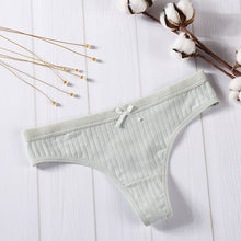Load image into Gallery viewer, Sexy Lingerie Women's Cotton G-String Thong Panties String Underwear Women Briefs Pants Intimate Ladies Low-Rise 1 piece
